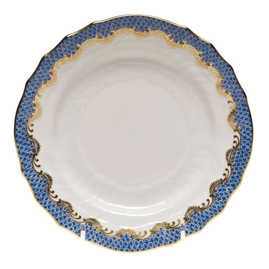 Herend Fish Scale Bread & Butter Plate, Blue