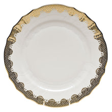 Herend Fish Scale Dinner Plate, Gold
