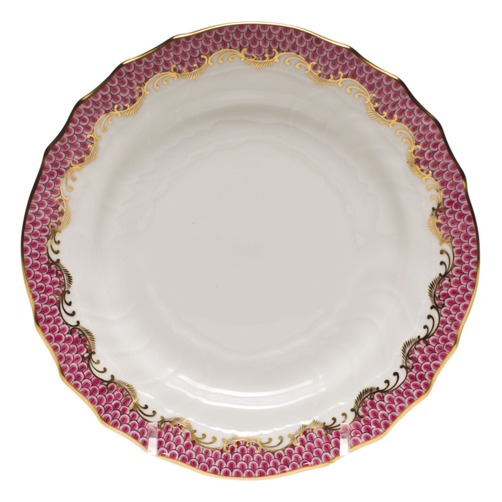 Herend Fish Scale Bread & Butter Plate, Pink