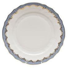 Herend Fish Scale Dinner Plate, Light Blue