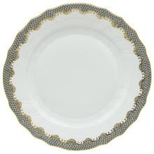 Herend Fish Scale Dinner Plate, Gray