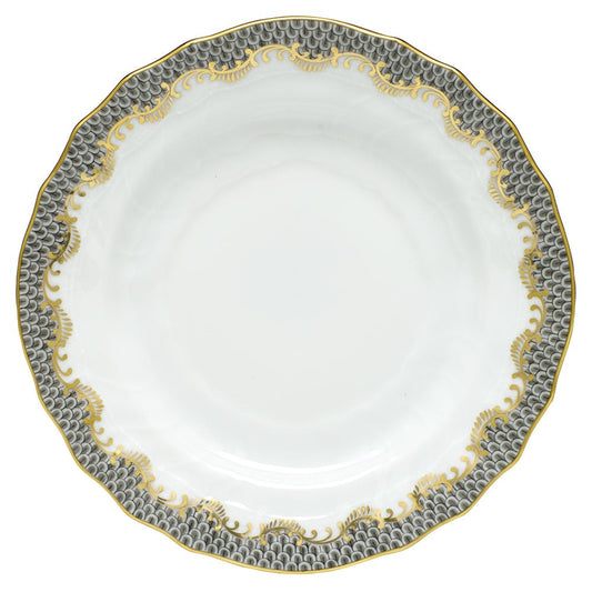 Herend Fish Scale Bread & Butter Plate, Gray