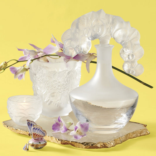 Small Pivoines Vase, Clear