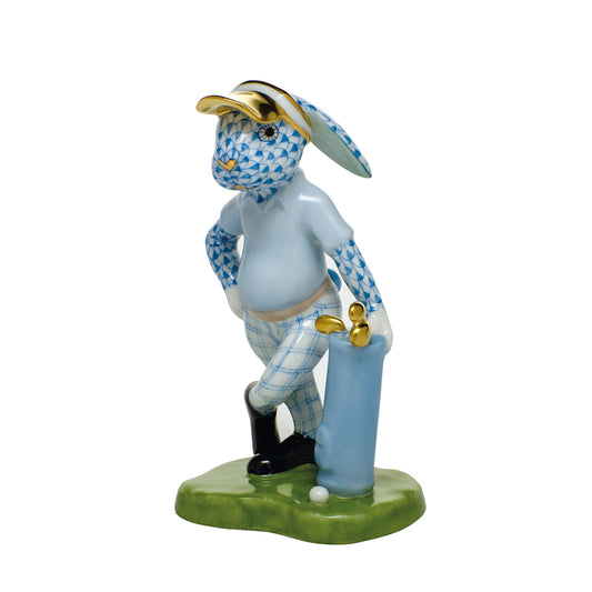 Herend Golf Bunny, Blue