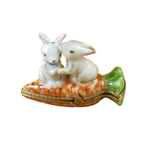Rabbits on Carrot Limoges Box