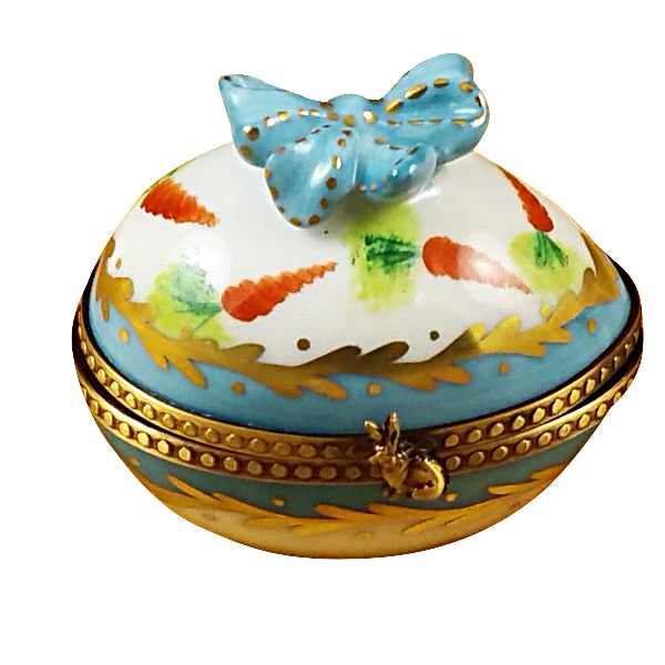 Bow-Tied Egg with Bunny Limoges