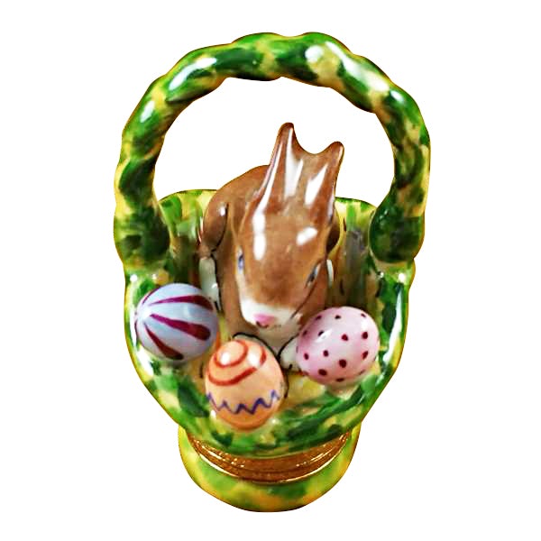 Rabbit in Easter Basket Limoges