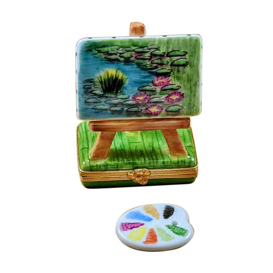 Monet's Water Lilies with Palette Limoges