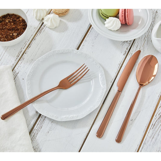 Linear 5-Piece Place Setting, Copper