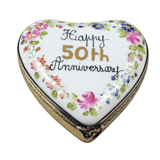 50th Anniversary Heart Limoges