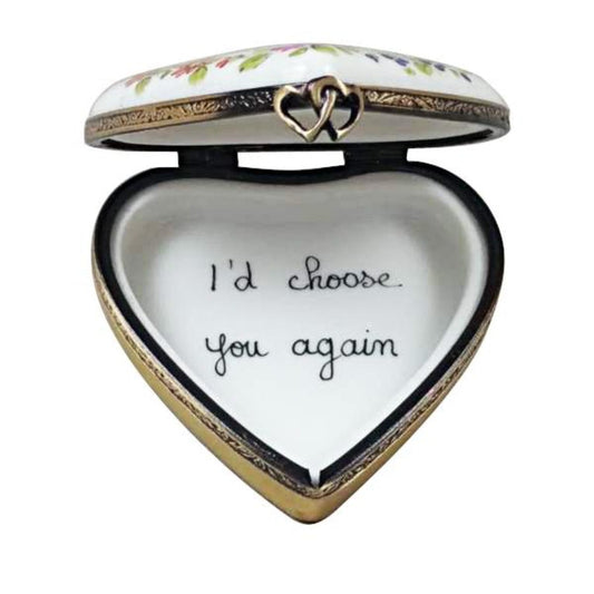 50th Anniversary Heart Limoges