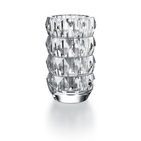 Baccarat Louxor Round Vase, Small Clear