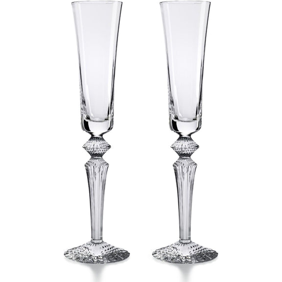 Baccarat Mille Nuits Clear Flutissimo, Set of 2