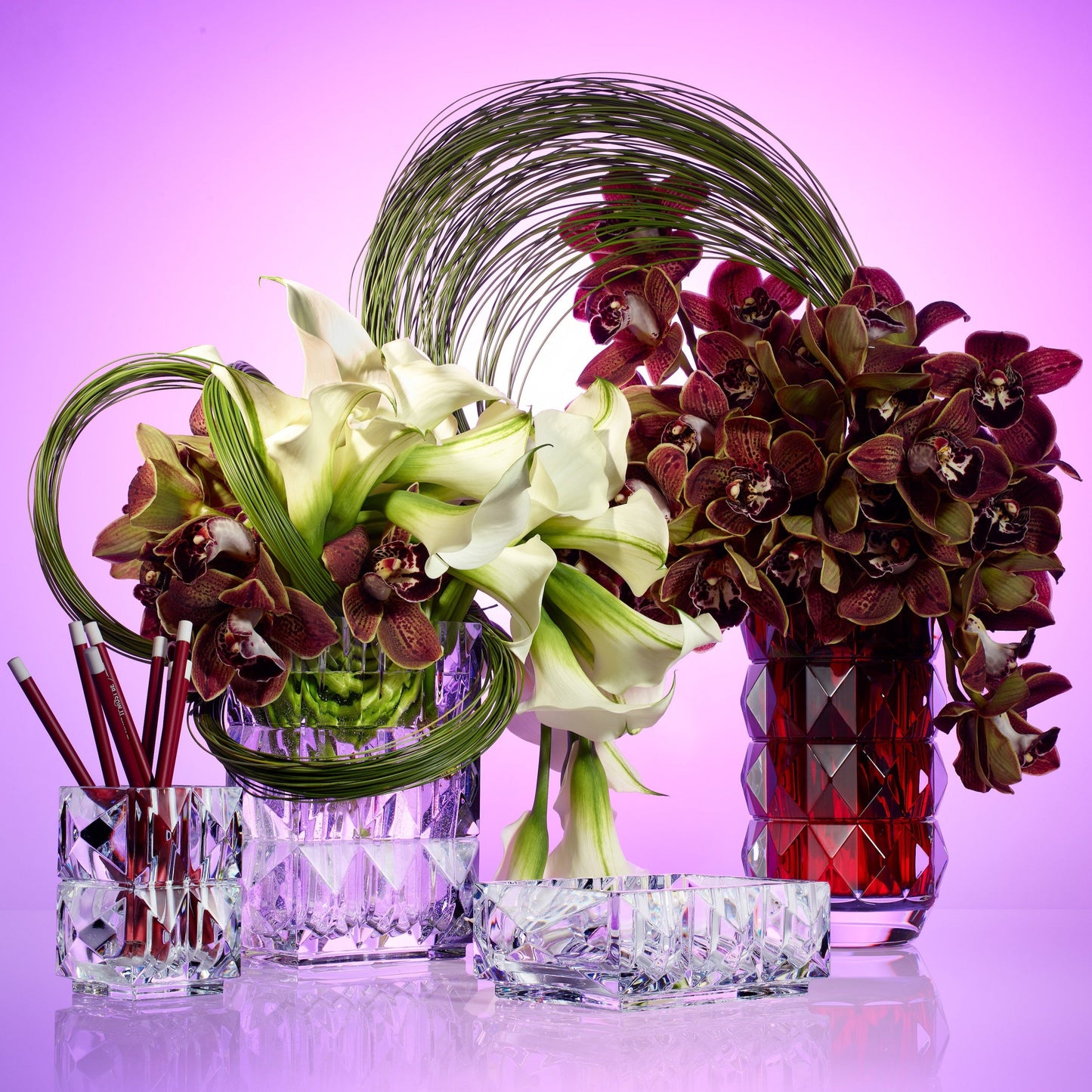 Louxor Rectangular Vase, Clear