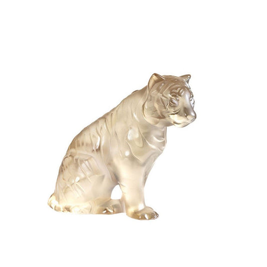 Lalique Tiger, Gold Luster