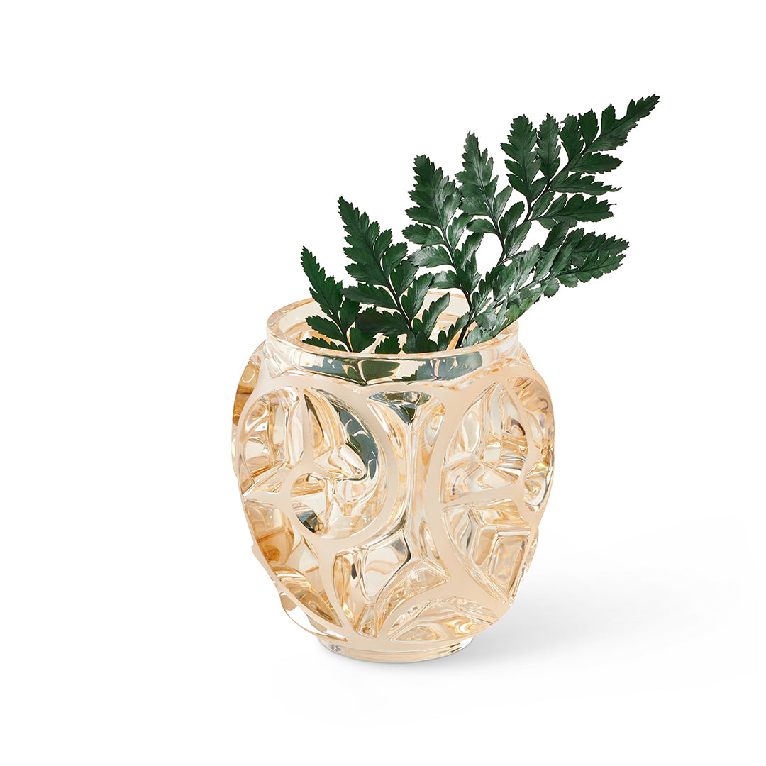 Tourbillons Vase, Small Gold Luster