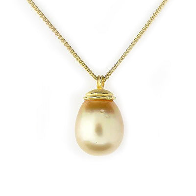 Barbara Heinrich Golden South Sea Pearl Pendant Necklace