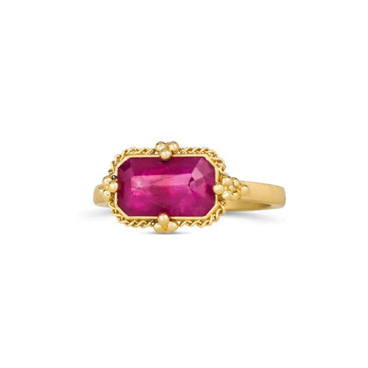 Amáli Faceted Ruby Ring