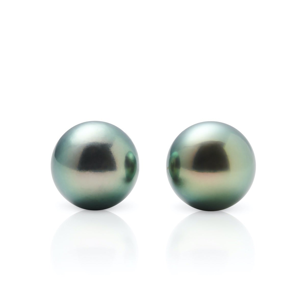 12mm Gray Tahitian Pearl Earrings