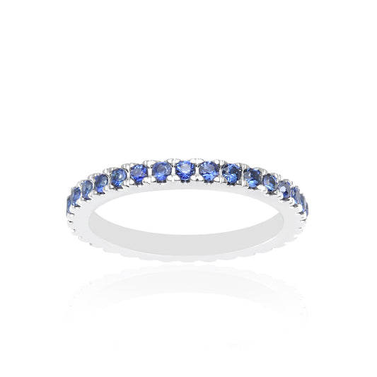 Blue Sapphire Eternity Ring