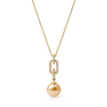 Gump's Signature Golden South Sea Pearl & Diamond Pendant Necklace