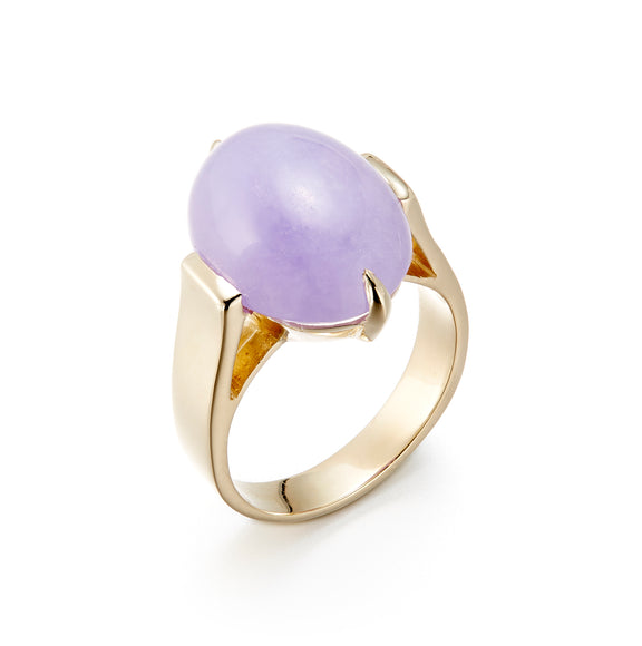 Gump's Signature Lavender Jade Cabochon Ring