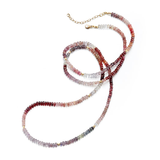Multi-Color Spinel Wrap Bracelet