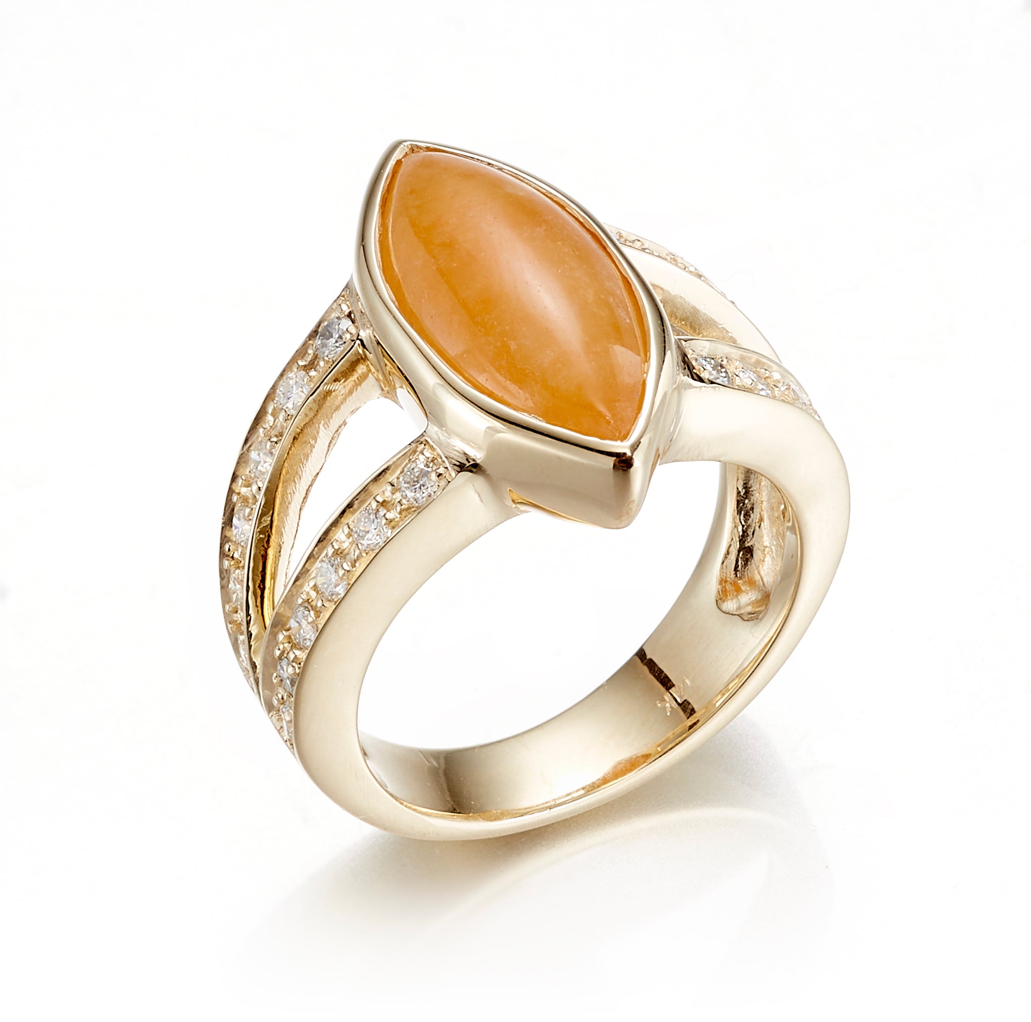 Buy Orange Stone Ring Online In India - Etsy India