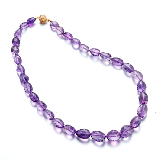 Gump's Signature Faceted Amethyst Pebble Necklace