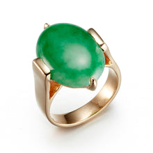 Gump's Signature Green Jade 2-Prong Ring
