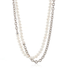 Gump's Signature 6mm Pearl & Silver Link Necklace
