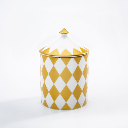 Halcyon Days Gold Parterre Lidded Candle