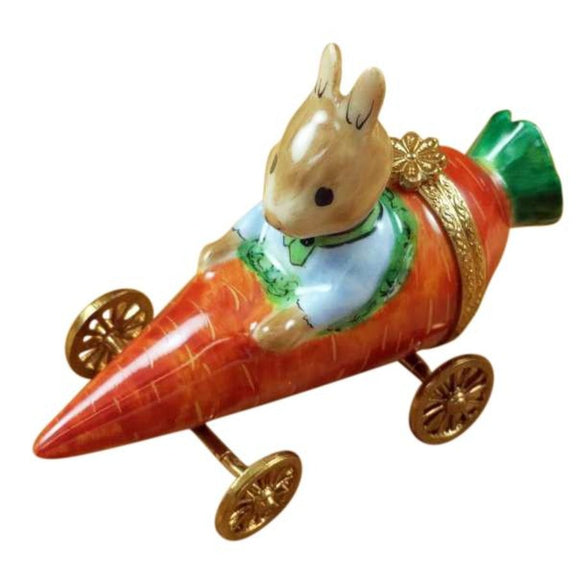 Rabbit in Carrot Car Limoges