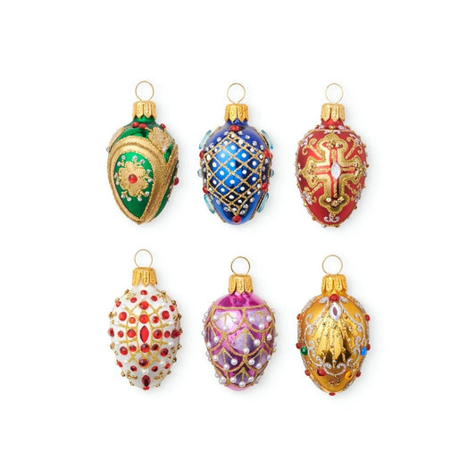 Mini Egg Ornaments, Set of 6