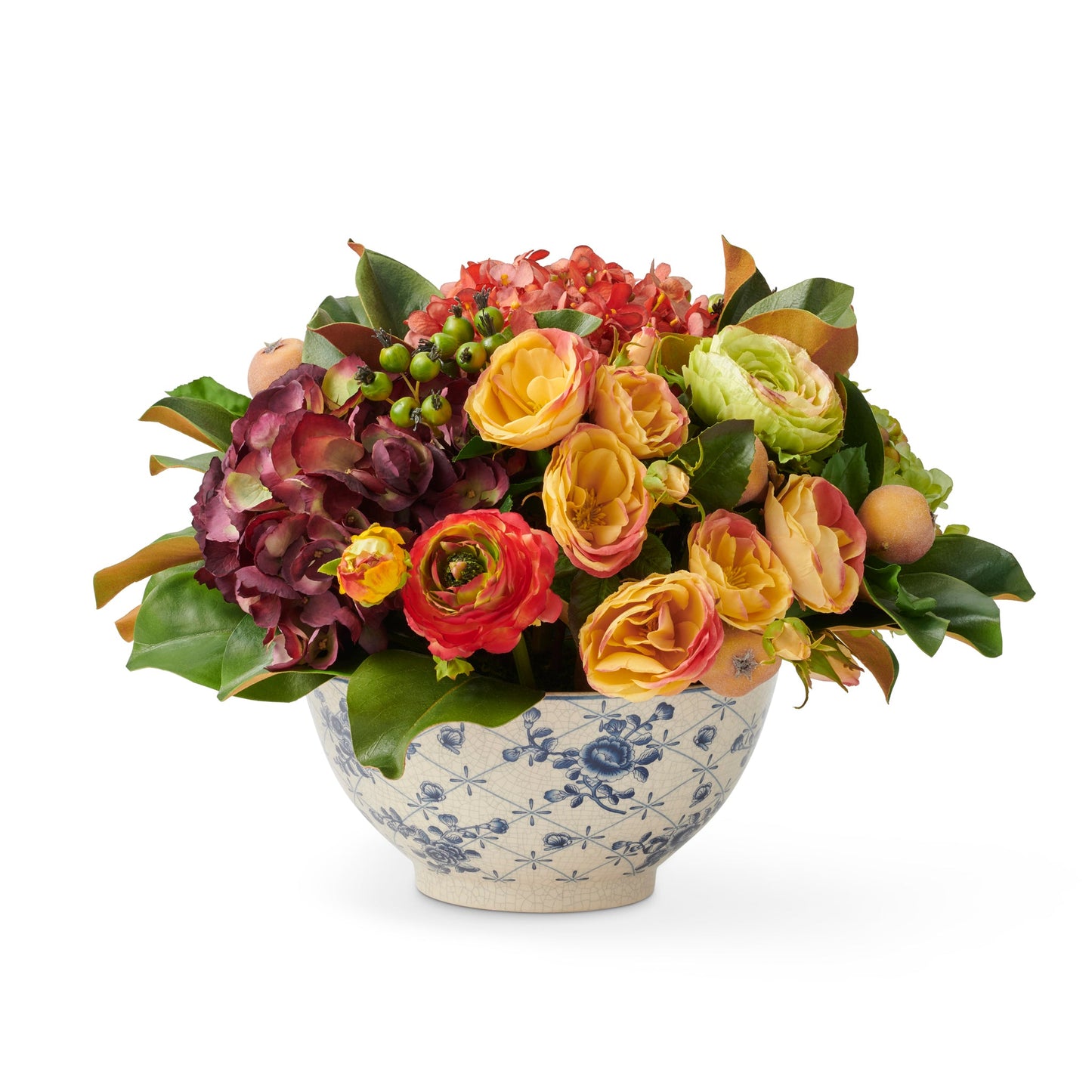 Mix Fall Floral in Trellis Bowl