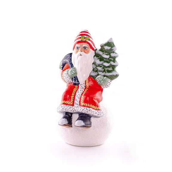 Vaillancourt Vintage Santa on Snowball