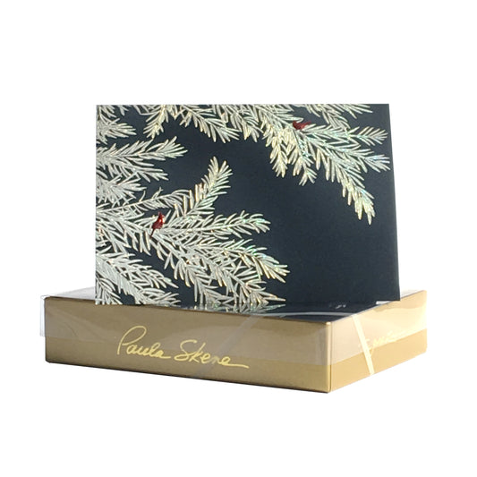 Paula Skene Snowy Branches Holiday Cards, Set of 8