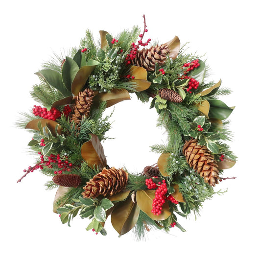 Cumberland Pine & Holly Wreath