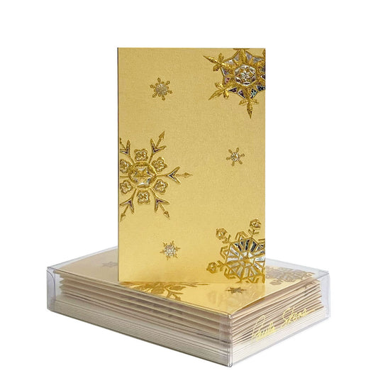 Paula Skene Snowflake Medley Holiday Mini Note Cards, Set of 8