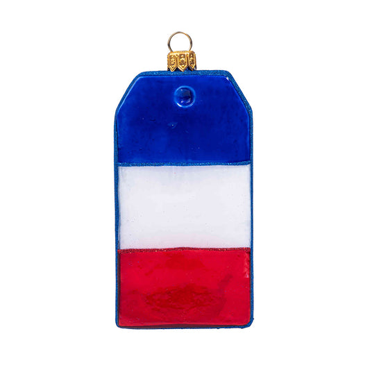 Paris Luggage Tag Ornament
