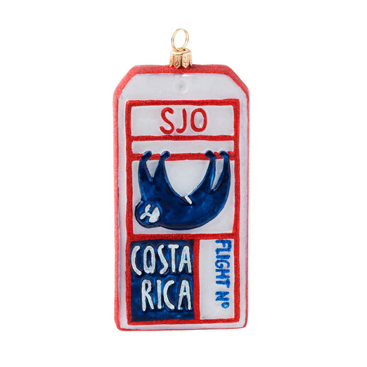 Costa Rica Luggage Tag Ornament