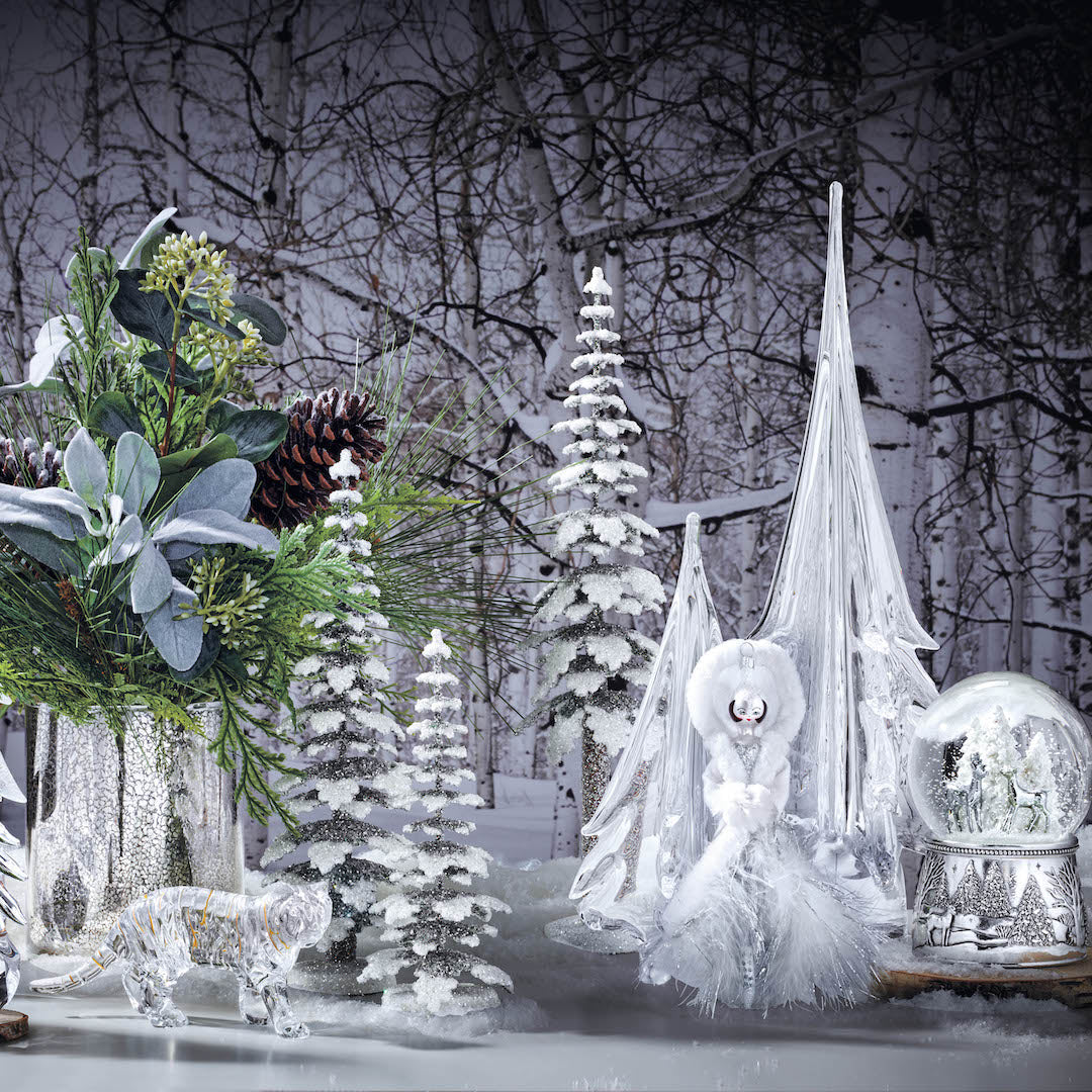 White & Silver Holiday Arrangement